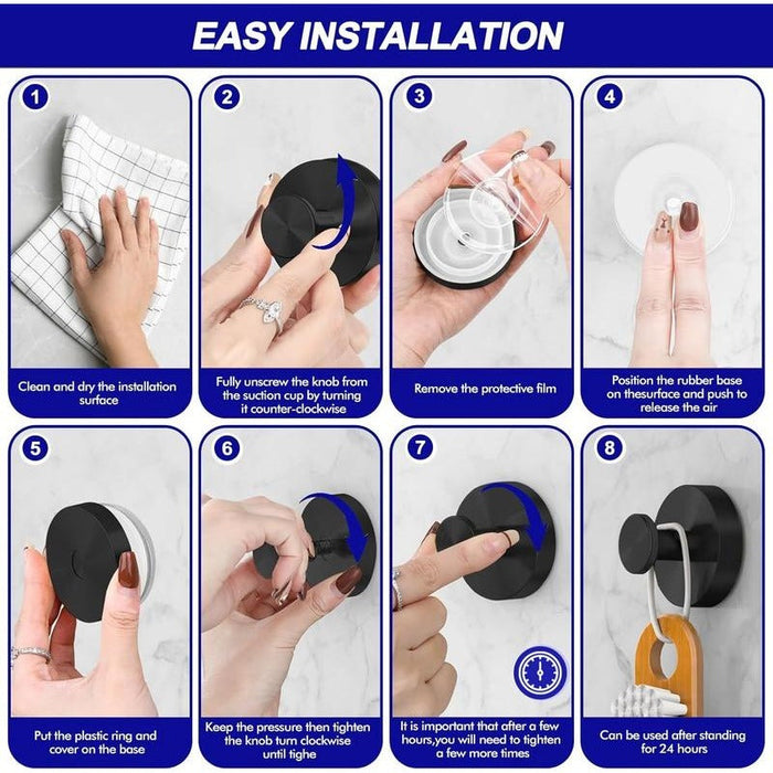 【2-pack】Sluta borra hål i väggen – Möt den starkaste sugproppskroken någonsin! 🛠️🚫