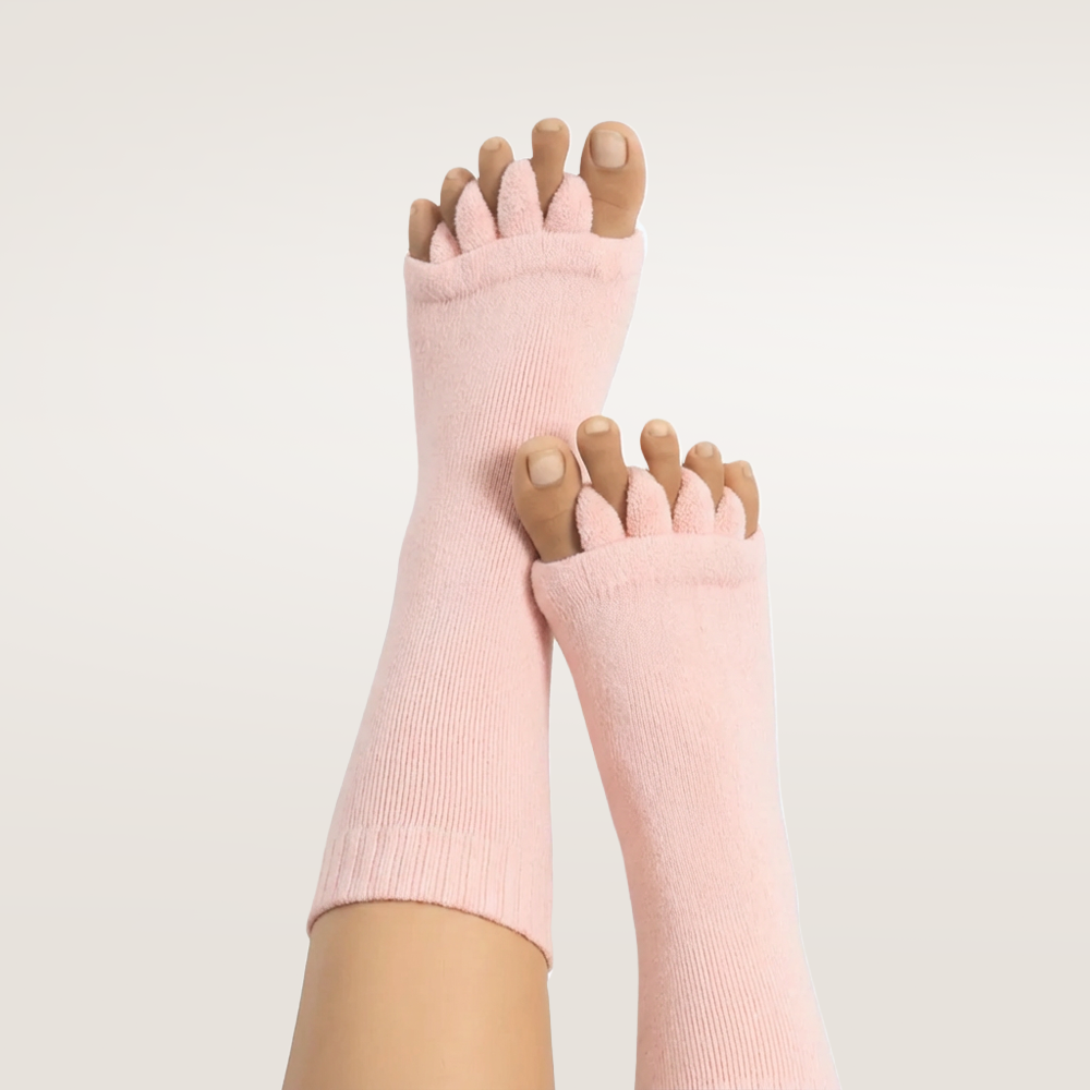 Comfortable Toe Spreader Socks for Hallux Valgus Relief, Better Circulation & Reduced Swelling – At Home or Overnight 🦶🌙💆‍♀️💫