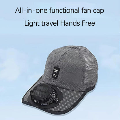 Solar-Powered Fan Hat