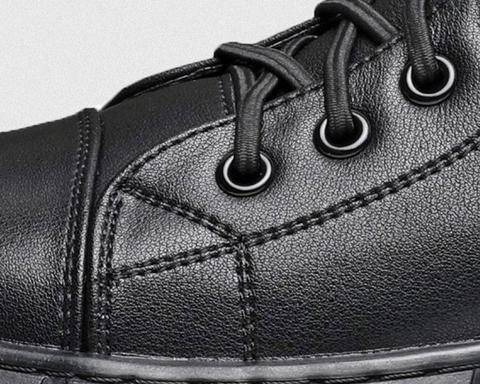 🎁 Het rea 50 % RABATT 🔥MARTINI' SVARTA LÄDERSTÖVLAR