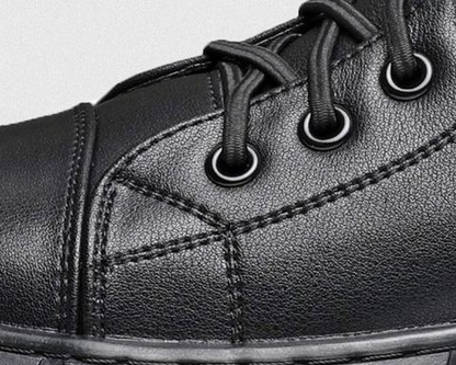 🎁 Het rea 50 % RABATT 🔥MARTINI' SVARTA LÄDERSTÖVLAR