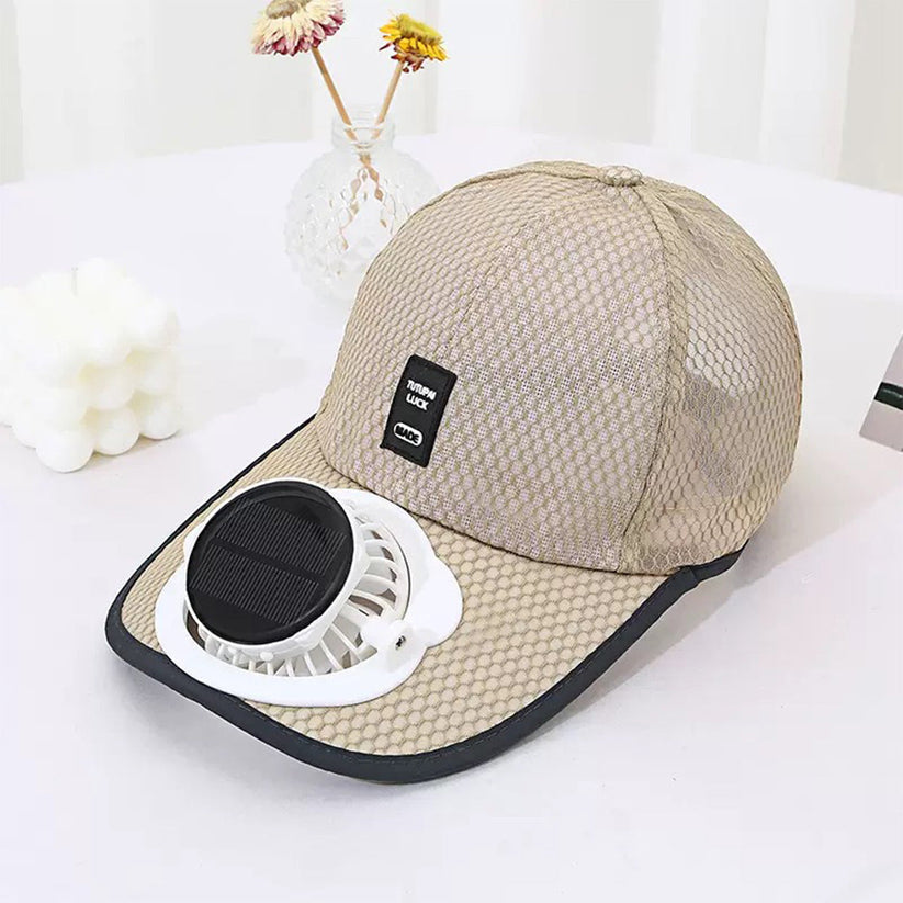 Solar-Powered Fan Hat