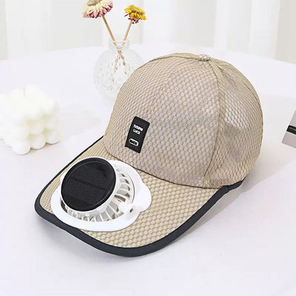 Solar-Powered Fan Hat