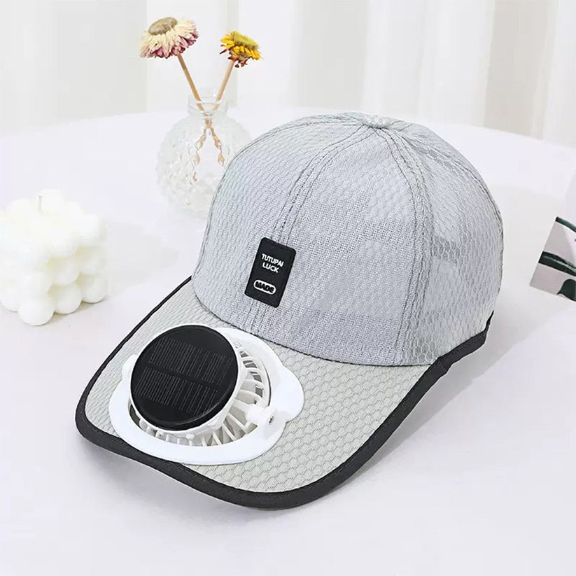 Solar-Powered Fan Hat
