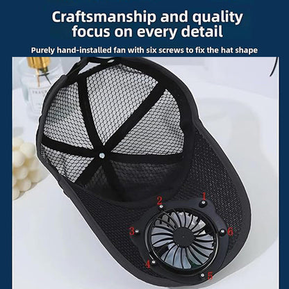 Solar-Powered Fan Hat