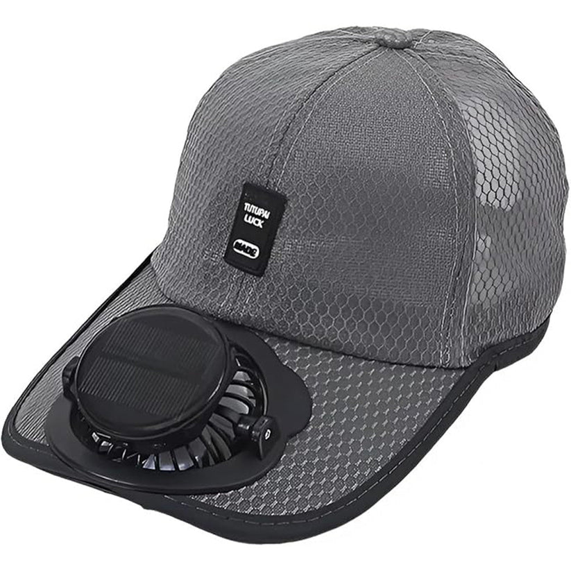 Solar-Powered Fan Hat
