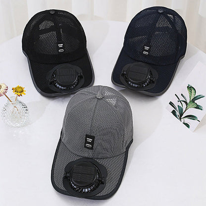 Solar-Powered Fan Hat